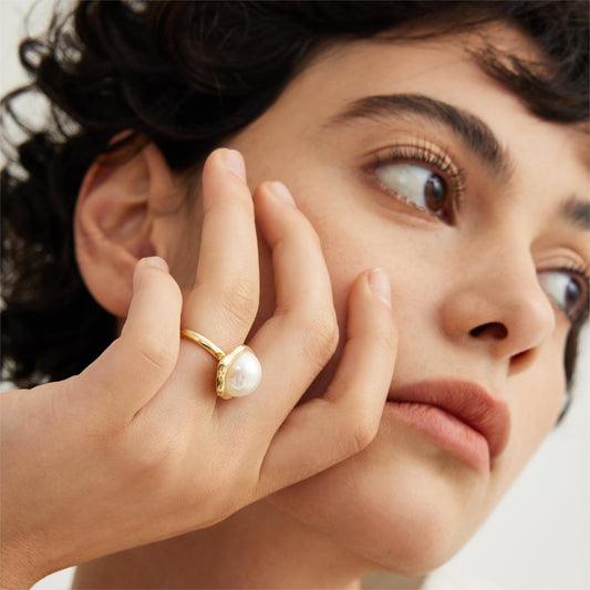 Spoiled Joy Acorn Pearl Ring