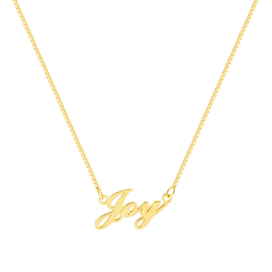 Personalized Name Necklace - Curb Chain